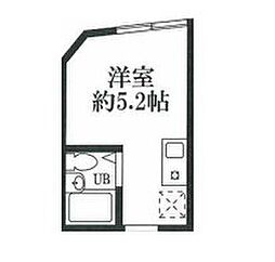 JR中央線 阿佐ケ谷駅 徒歩10分の賃貸アパート 2階ワンルームの間取り