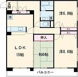 間取図画像 3LDK