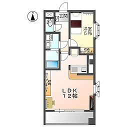 名古屋市営鶴舞線 鶴舞駅 徒歩7分の賃貸マンション 4階1LDKの間取り