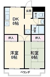 間取図画像 2DK