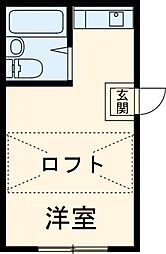 アークエステート25 3階ワンルームの間取り