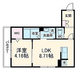 間取図画像 1LDK
