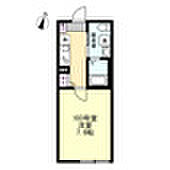 グラシア長津田 1階1Kの間取り