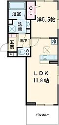 D-ROOM葛野大路御池 3階1LDKの間取り