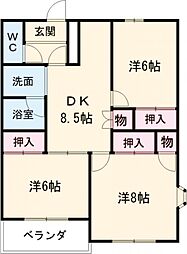 間取図画像 3DK