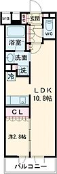 都営大江戸線 新宿駅 徒歩4分の賃貸マンション 3階1LDKの間取り