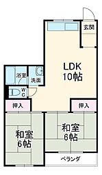 間取図画像 2LDK