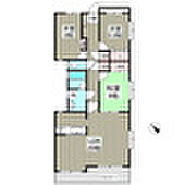 小田急小田原線 読売ランド前駅 徒歩20分の賃貸マンション 2階3LDKの間取り