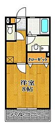 間取図画像 1K