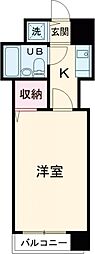 東京メトロ日比谷線 南千住駅 徒歩11分の賃貸マンション 2階1Kの間取り