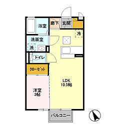 間取図画像 1LDK