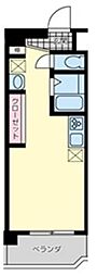 アルティア壱番館 ワンルームの間取図画像