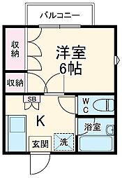 間取図画像 1K