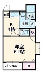間取図画像 1K