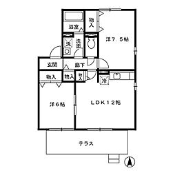 間取図画像 2LDK