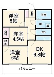 間取図画像 3DK