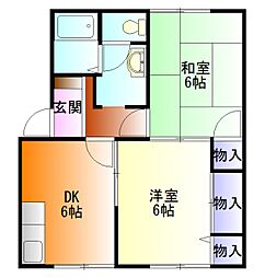 間取図画像 2DK