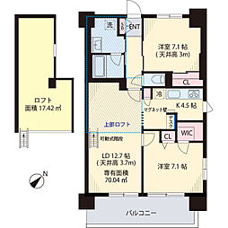 間取図画像 2LDK