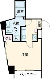 アンベリール板橋本町 9階1Kの間取り