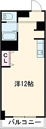 東和緑野ダイヤモンドマンション 6階ワンルームの間取り