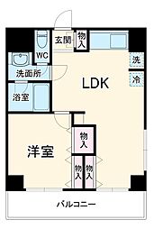 アソルティ関内大通公園 6階1LDKの間取り