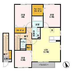 間取図画像 3LDK