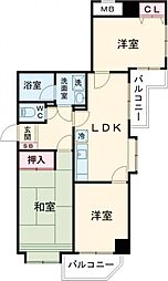 グリーンフィールド大山 905 9階3DKの間取り