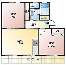 間取図画像 2LDK