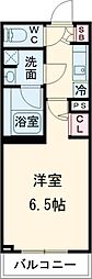 dips綾瀬 1Kの間取図画像