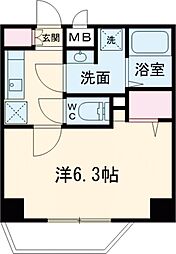 SPコート亀有 5階1Kの間取り