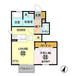 間取図画像 1LDK