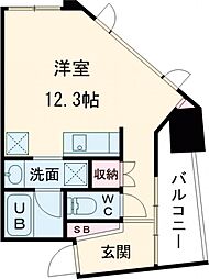 nido SUGAMO 8階ワンルームの間取り