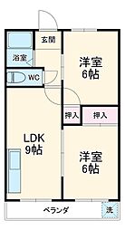 間取図画像 2DK