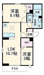 間取図画像 2LDK