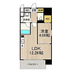 Osaka Metro中央線 堺筋本町駅 徒歩8分の賃貸マンション 10階1LDKの間取り