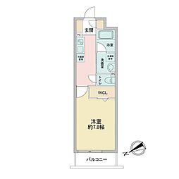 JR総武線 西船橋駅 徒歩11分の賃貸マンション 1階1Kの間取り