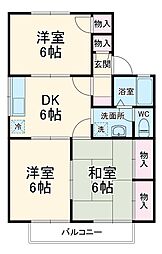 間取図画像 3DK