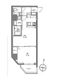 JR京浜東北・根岸線 大森駅 徒歩12分の賃貸マンション 6階1LDKの間取り