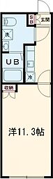 スカイラシクラス小岩 3階1Kの間取り
