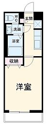 リブリ・綱島 2階1Kの間取り