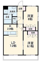 間取図画像 2LDK