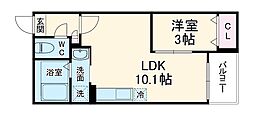 Jack obatachiyodaI 1階1LDKの間取り