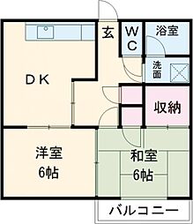 間取図画像 2DK