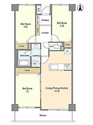 COMFORIA西荻窪 3LDKの間取図画像