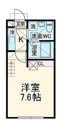 Ｂｌｅｚｉｏ横浜妙蓮寺 1階1Kの間取り