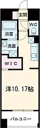 LIBTH博多駅南VI 11階ワンルームの間取り