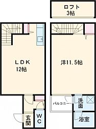 Ｓｔａｎｆｏｒｄ　ｓｑｕａｒｅ 1階1LDKの間取り