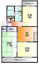間取図画像 2LDK
