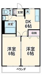 間取図画像 2DK