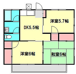 間取図画像 3DK